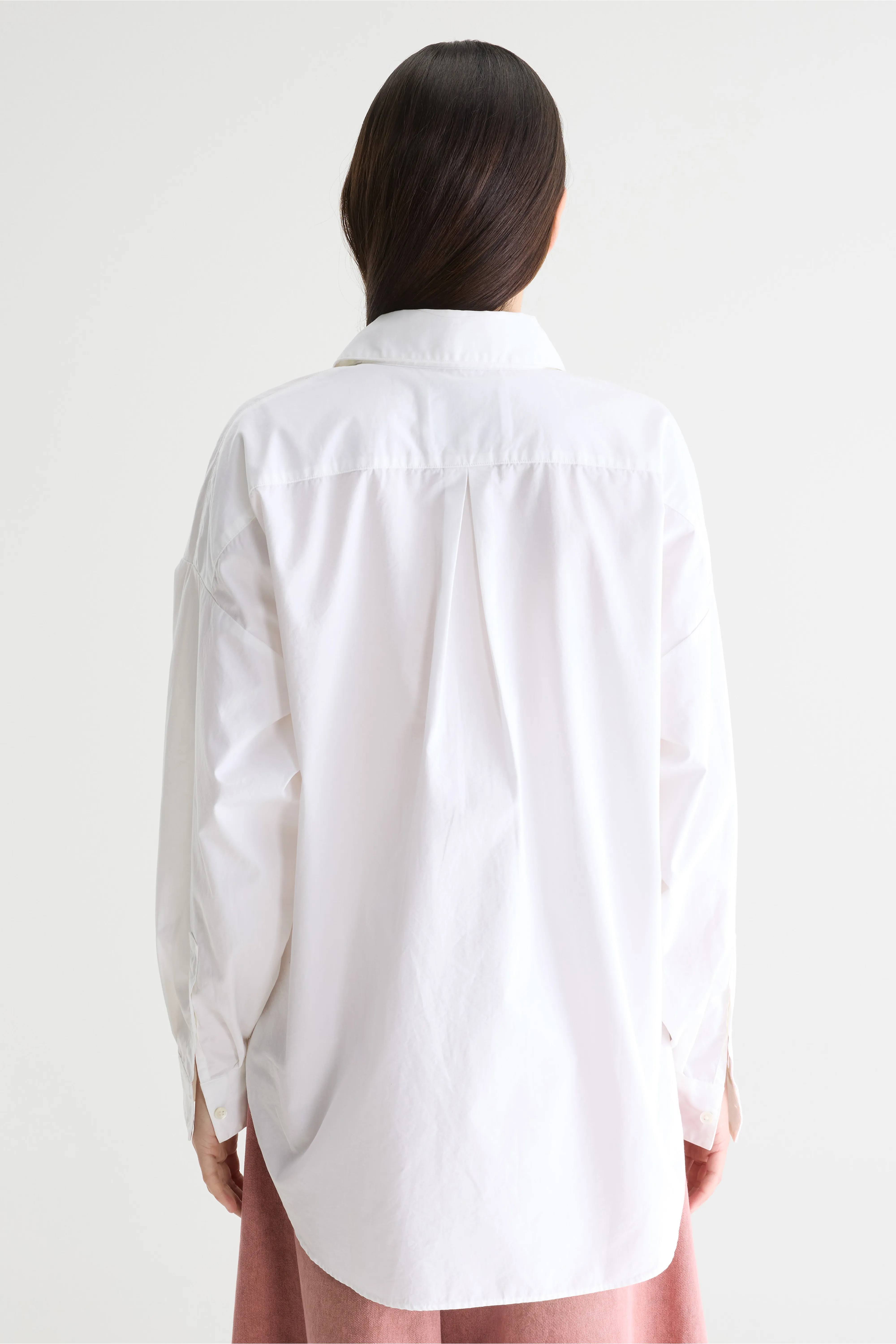 Giorgia white poplin shirt (252 / W / WHITE) - Image 4