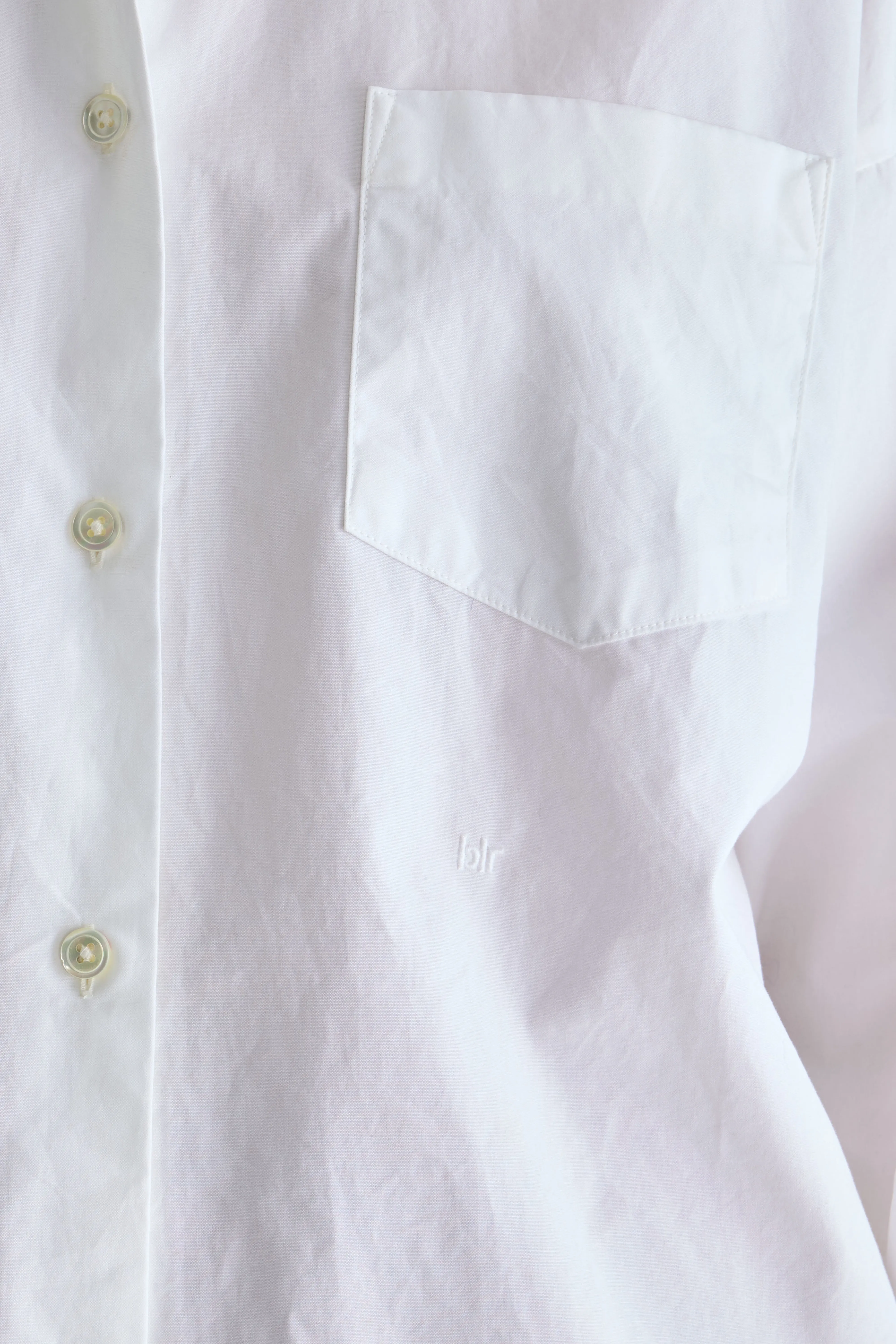 Giorgia white poplin shirt (252 / W / WHITE) - Image 6