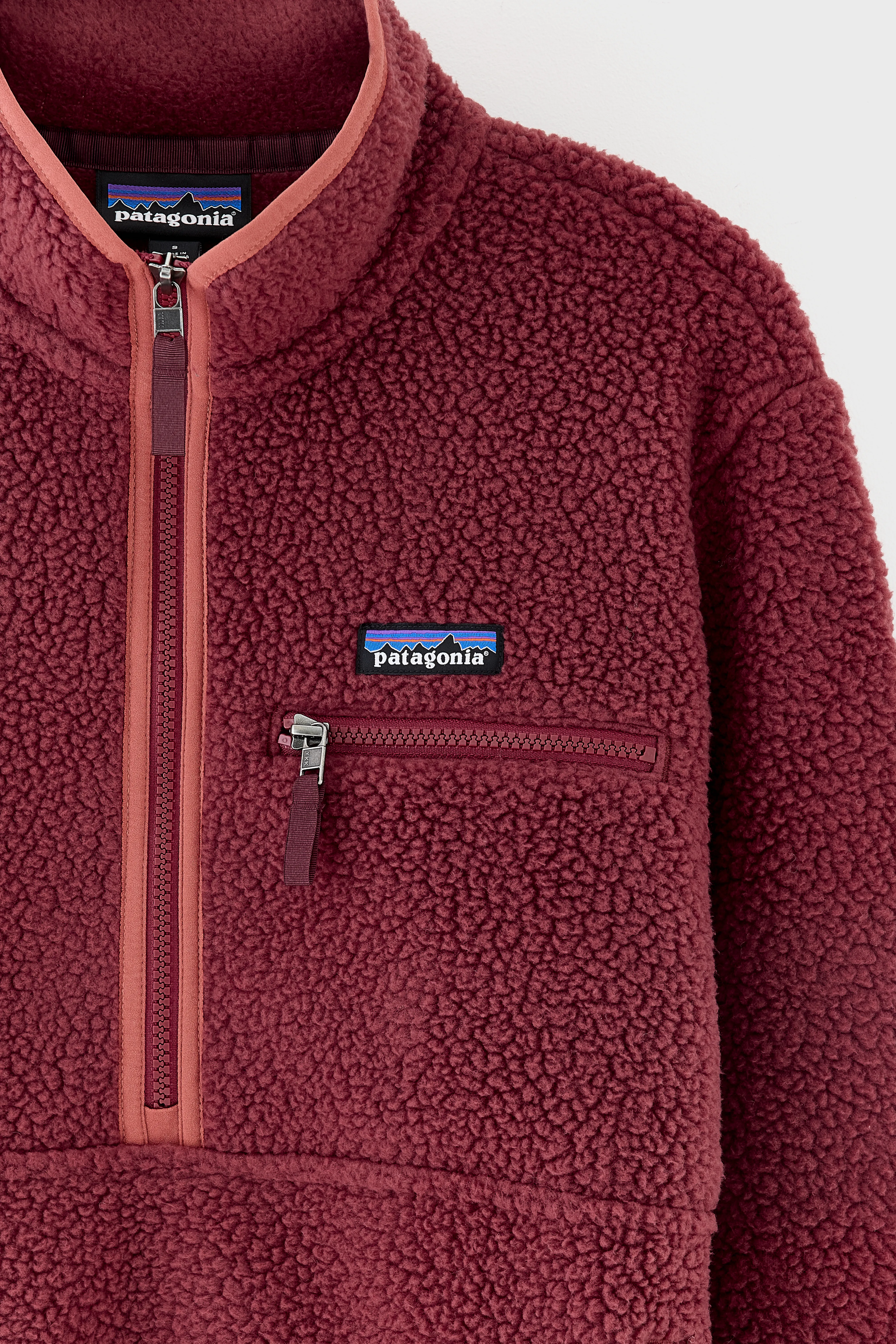 Women's Retro Pile Marsupial Pullover (252 / W / RED) - Image 3