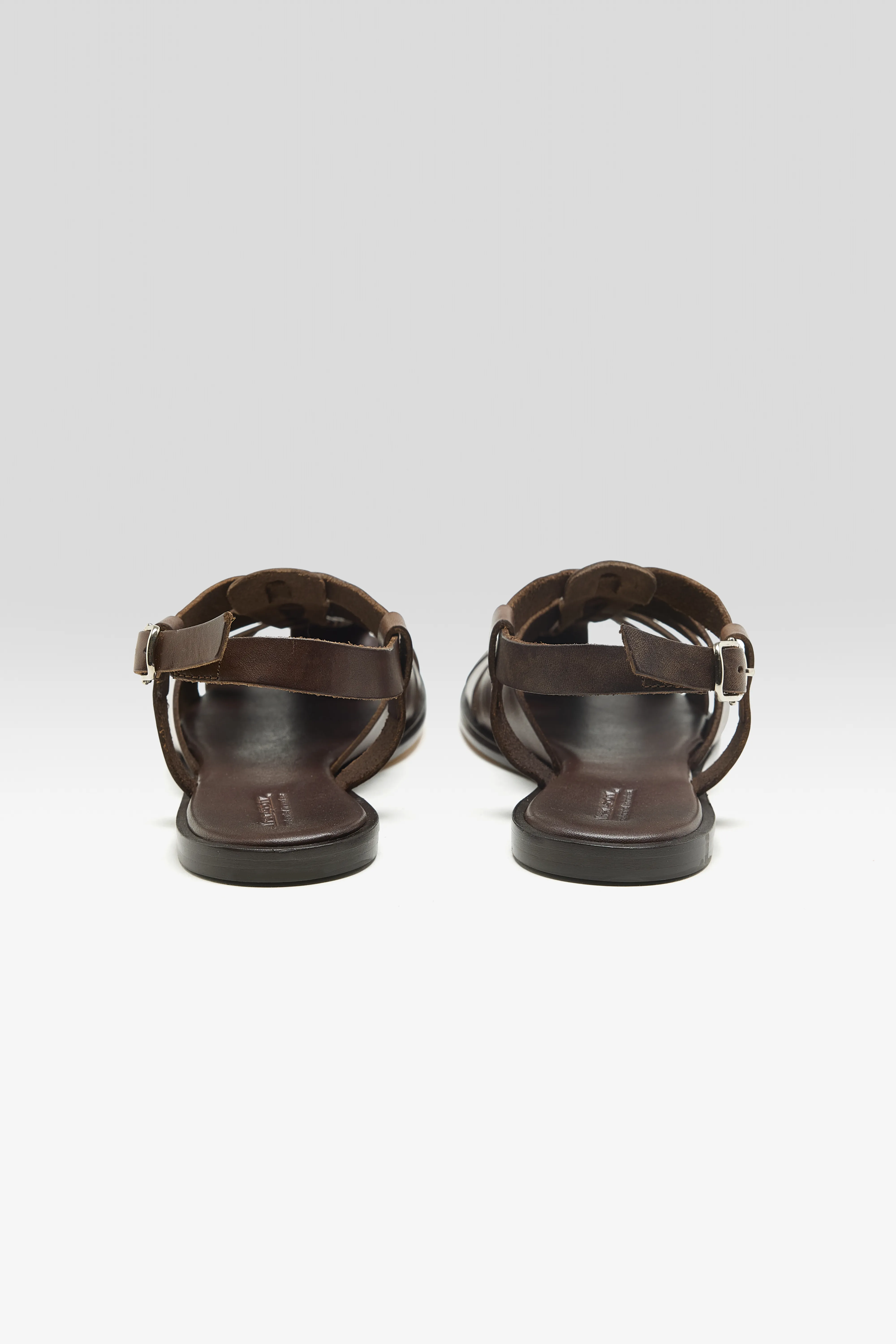 Pescador Leather Sandals (261 / W / DARK BROWN) - Image 6