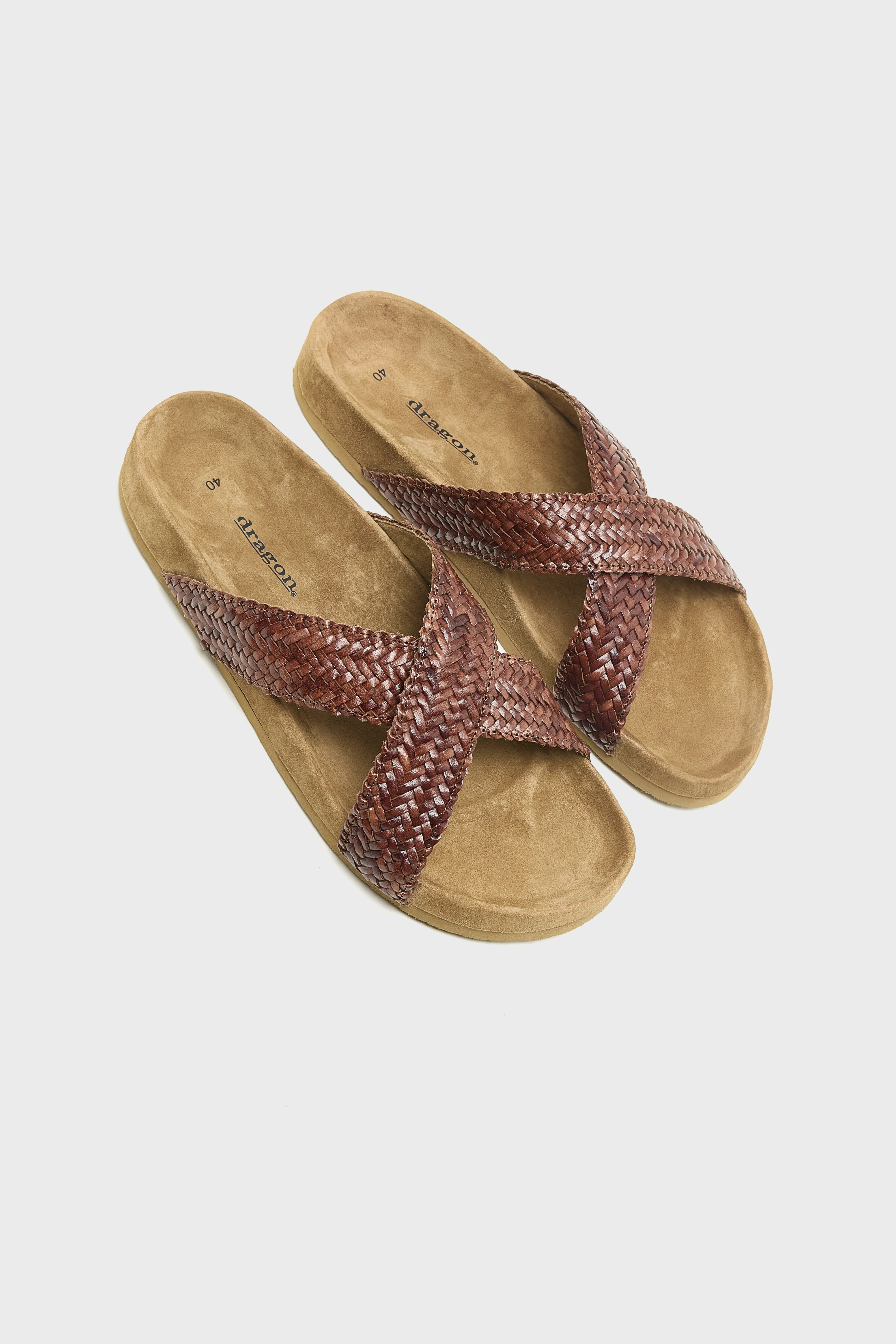 Handwoven Leather Sandals  (261 / W / DARK BROWN) - Image 7