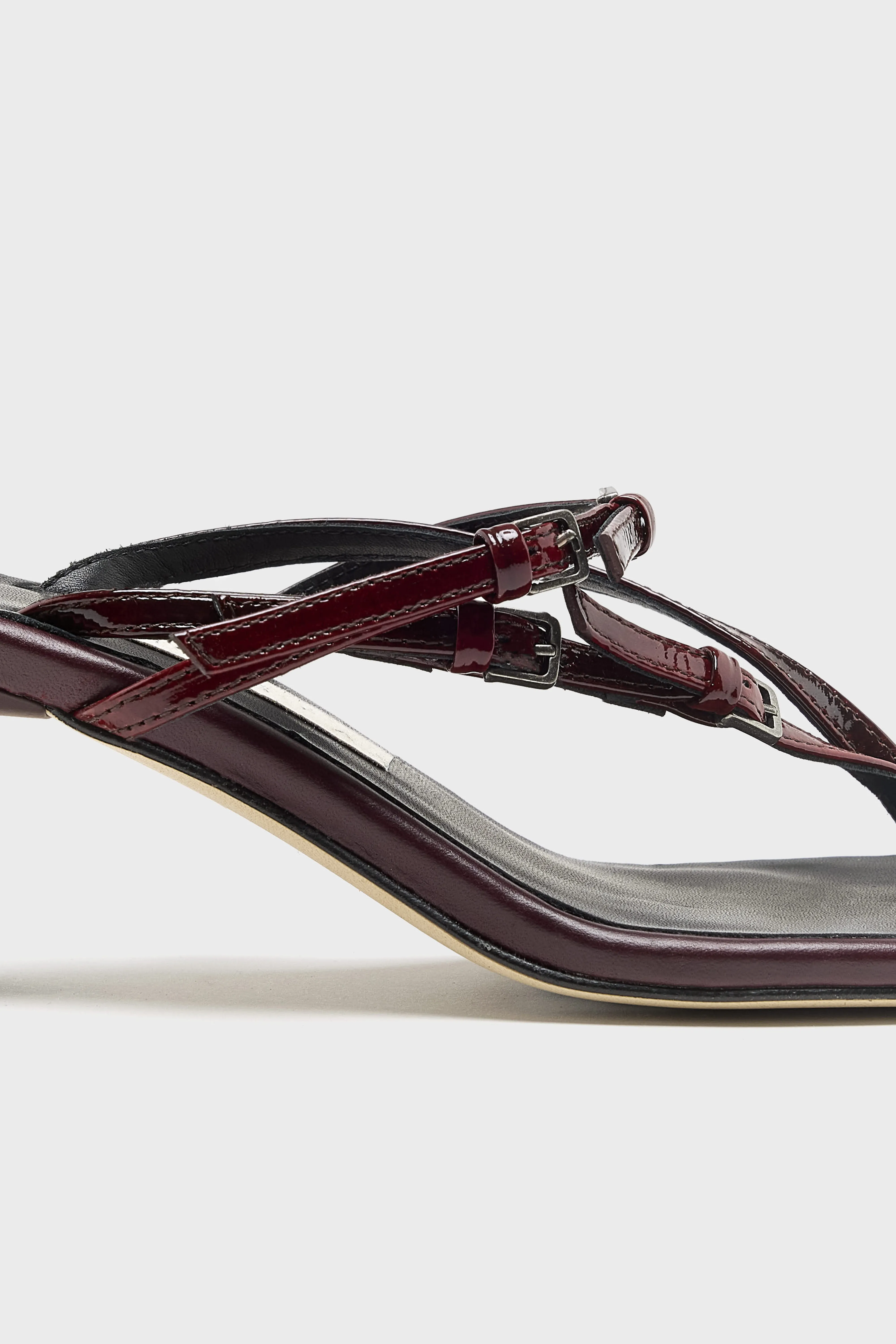Abisai Mini Buckled Sandals  (261 / W / BURGUNDY) - Image 5