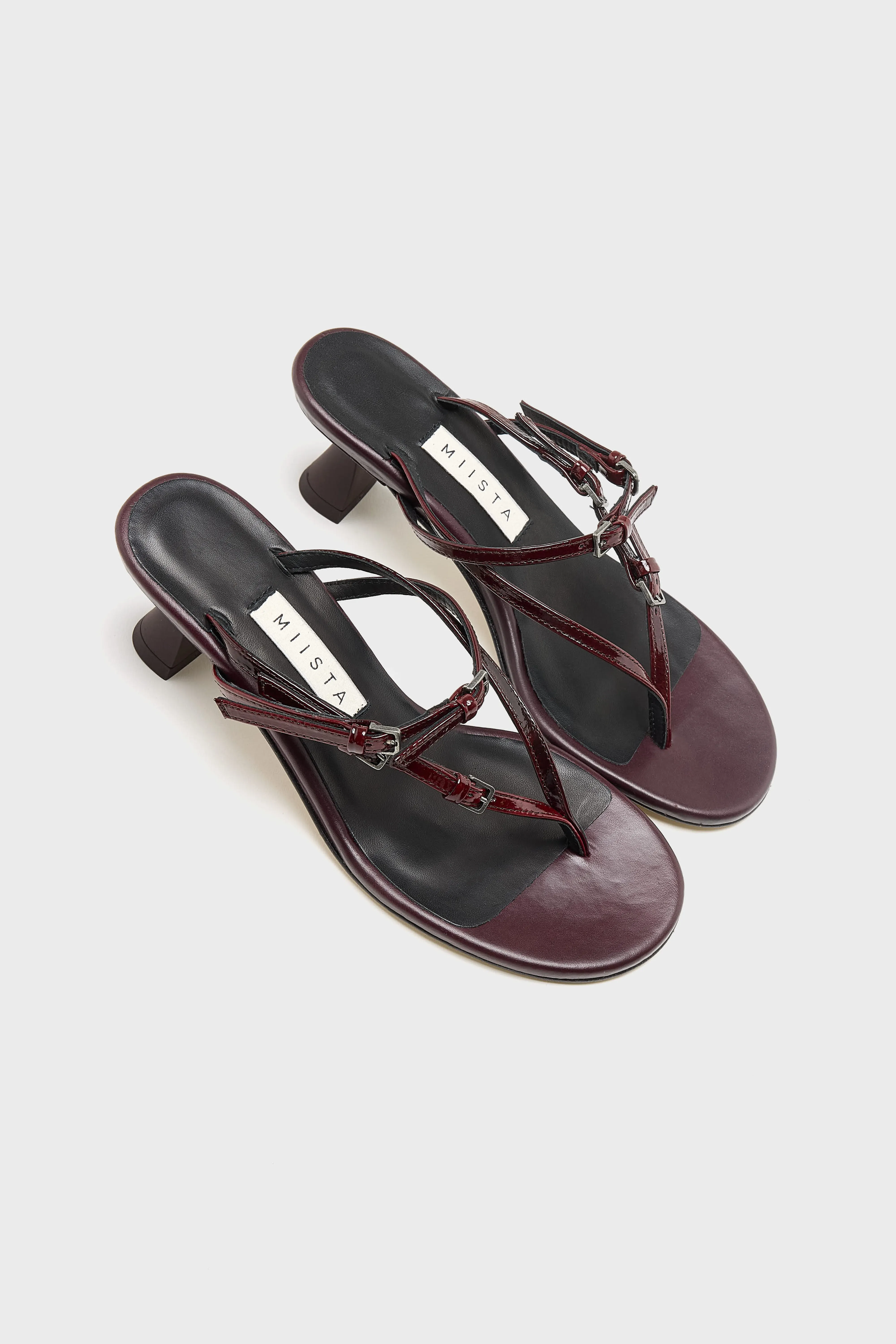 Abisai Mini Buckled Sandals  (261 / W / BURGUNDY) - Image 7