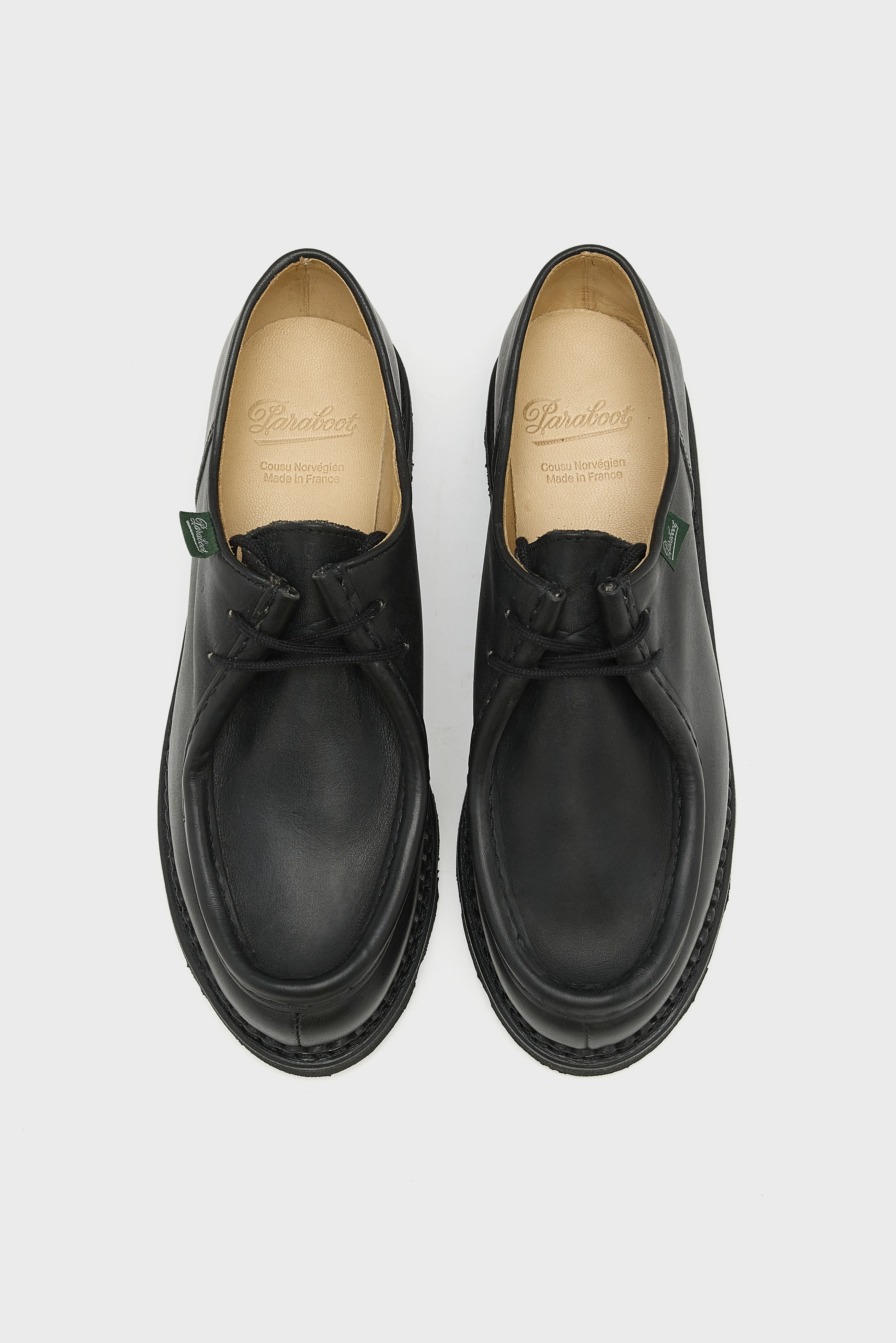 Michael Leather Derby Shoes for Women (252 / W / BLACK) - Image 4
