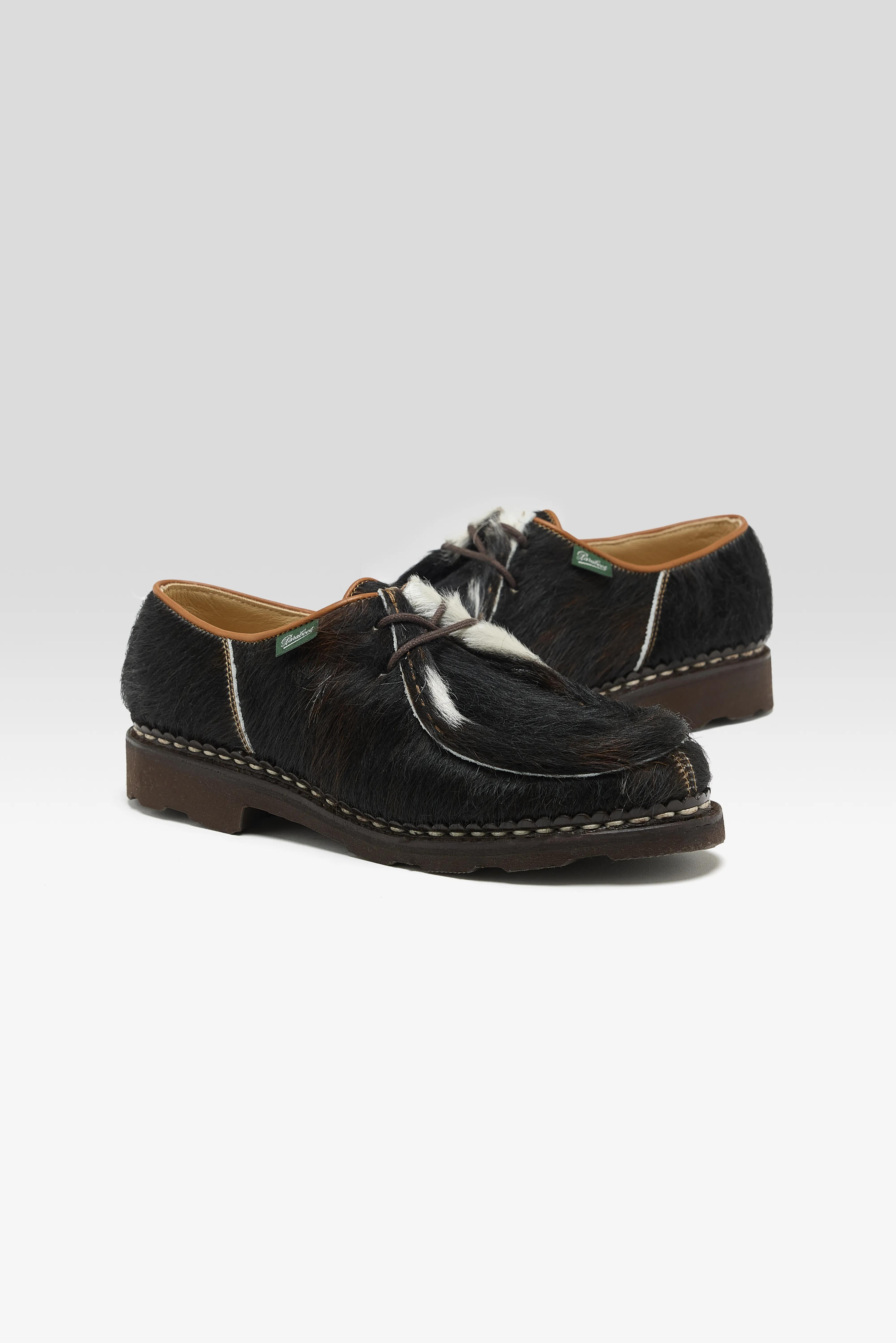 Michael  Cowhide Derby Shoes for Women (252 / W / BROWN) - Image 3