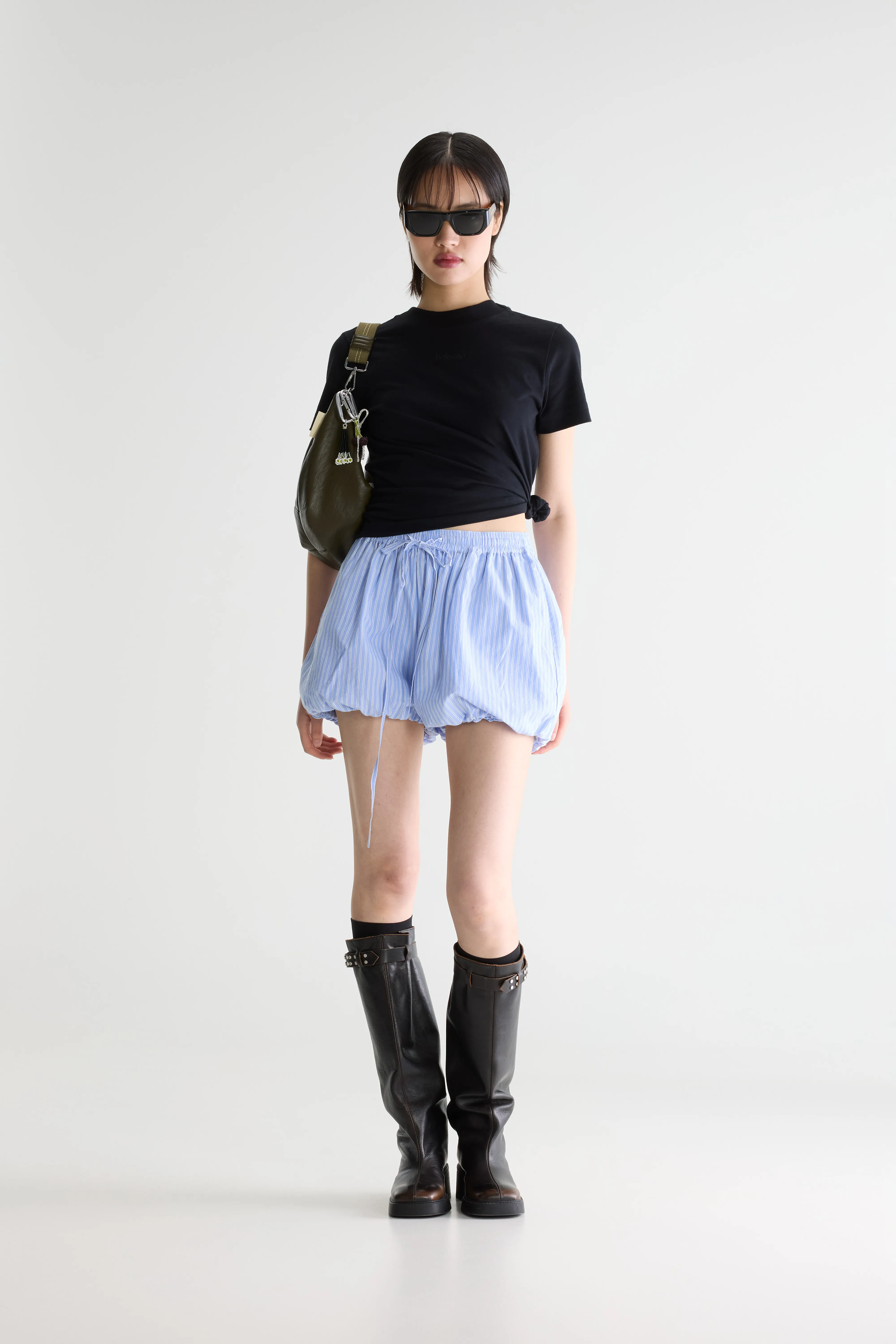 Johny voluminous shorts (261 / W / STRIPE A) - Image 2