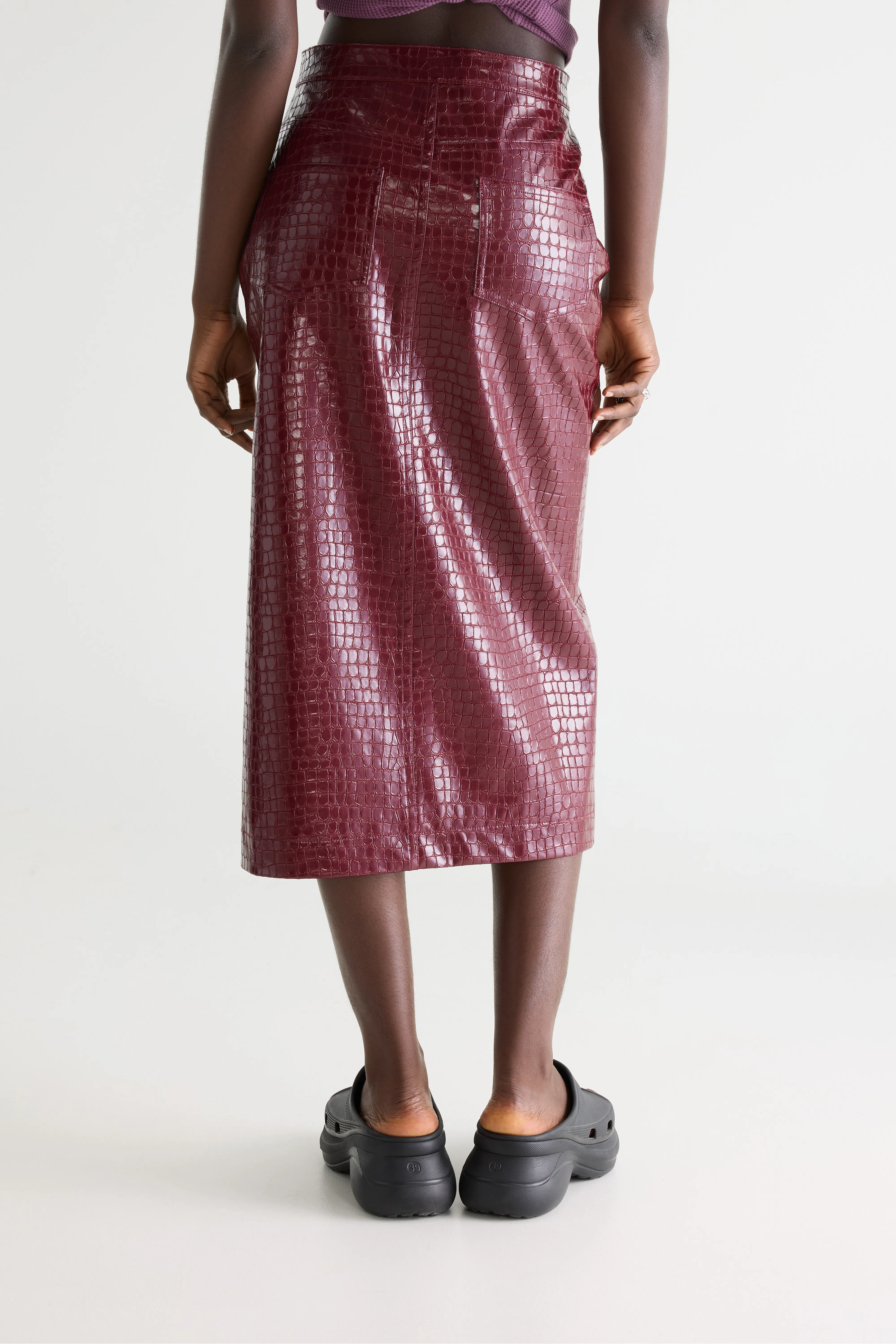 Halina midi skirt (261 / W / DRIED TOMATO) - Image 4