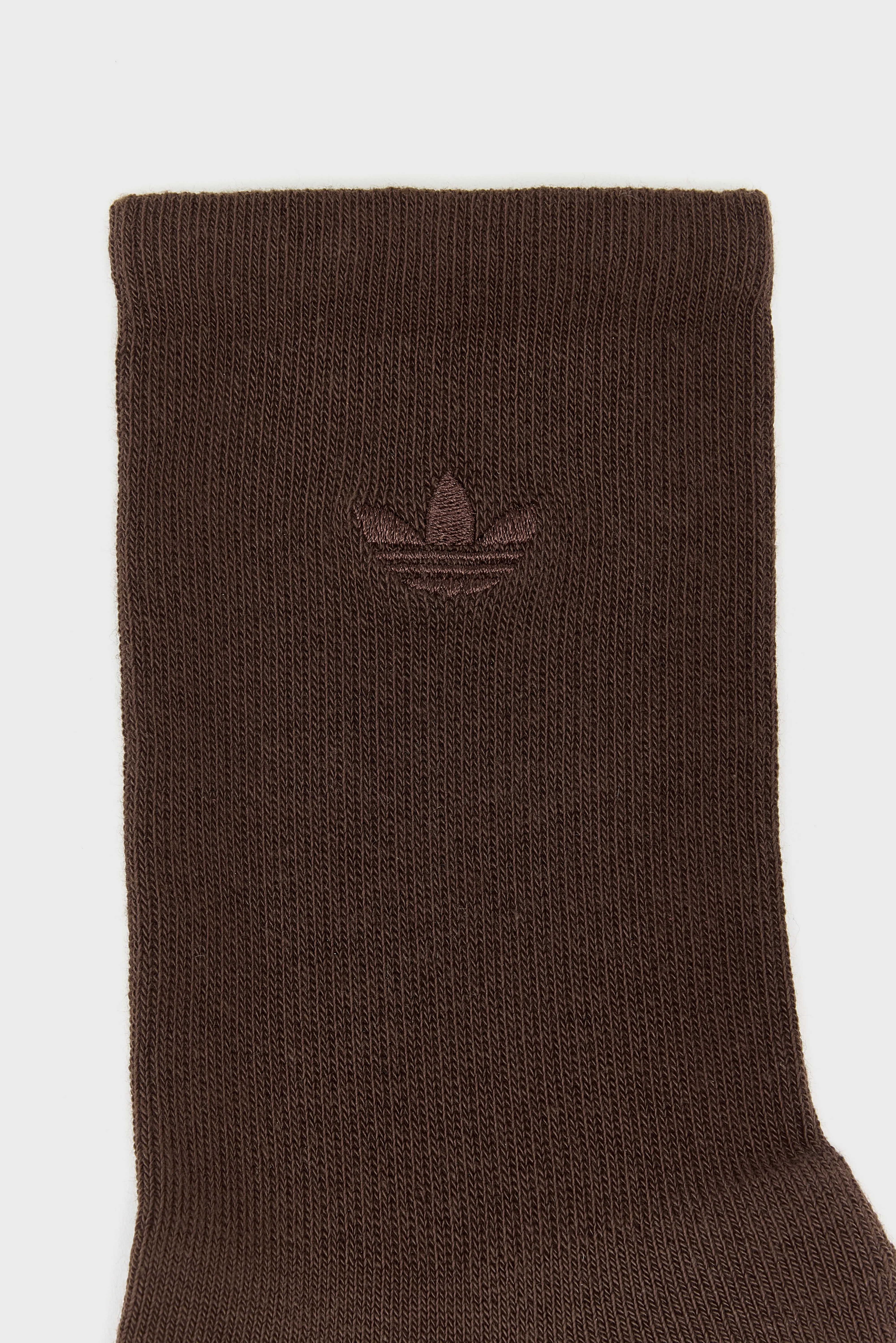Two-Toned Crew Socks for Women  (252 / W / BROWN) - Image 4