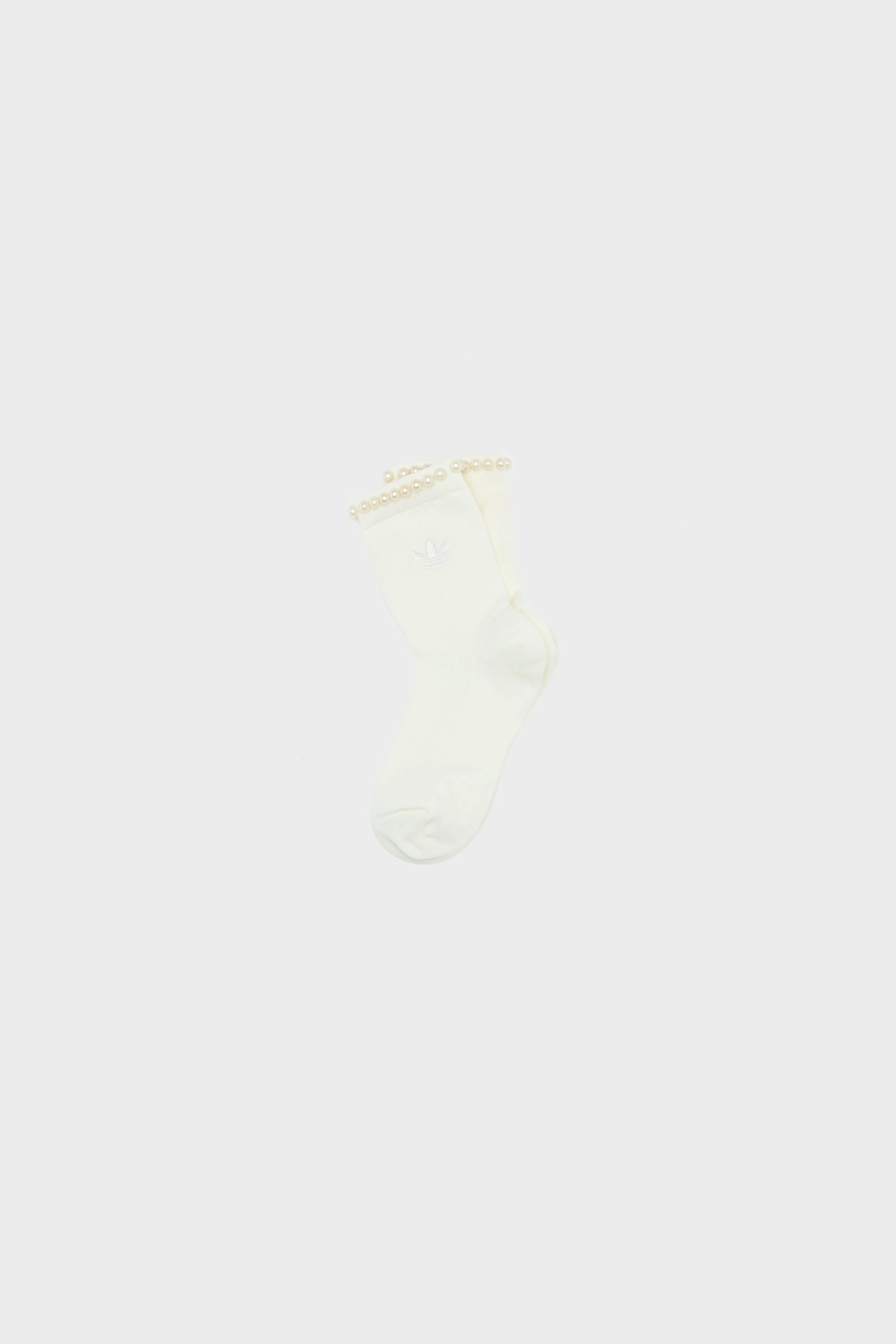 Pearls Crew Socks for Women (261 / W / OFF WHITE) - Image 2