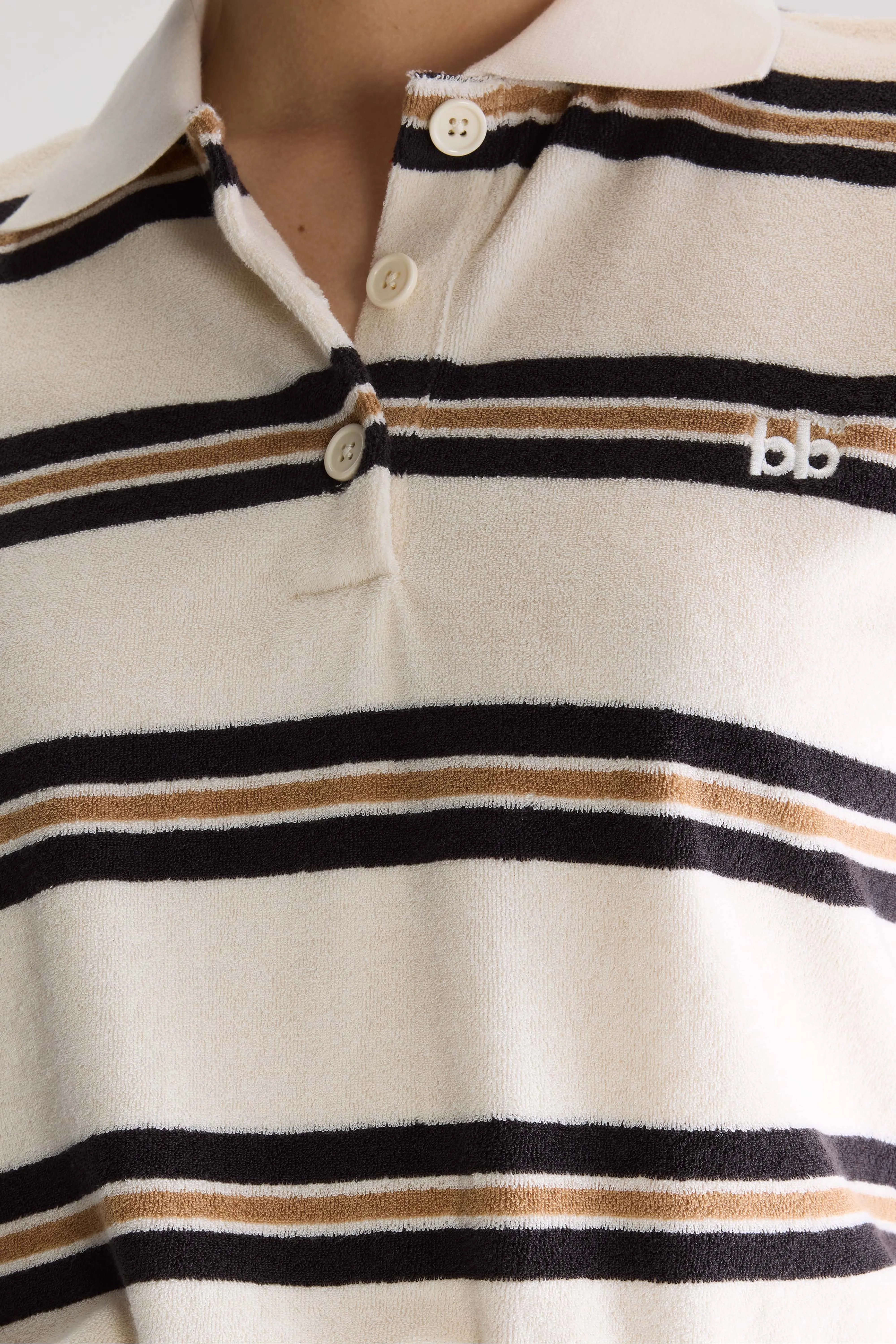 Crixus terry polo (261 / W / STRIPE B) - Image 5
