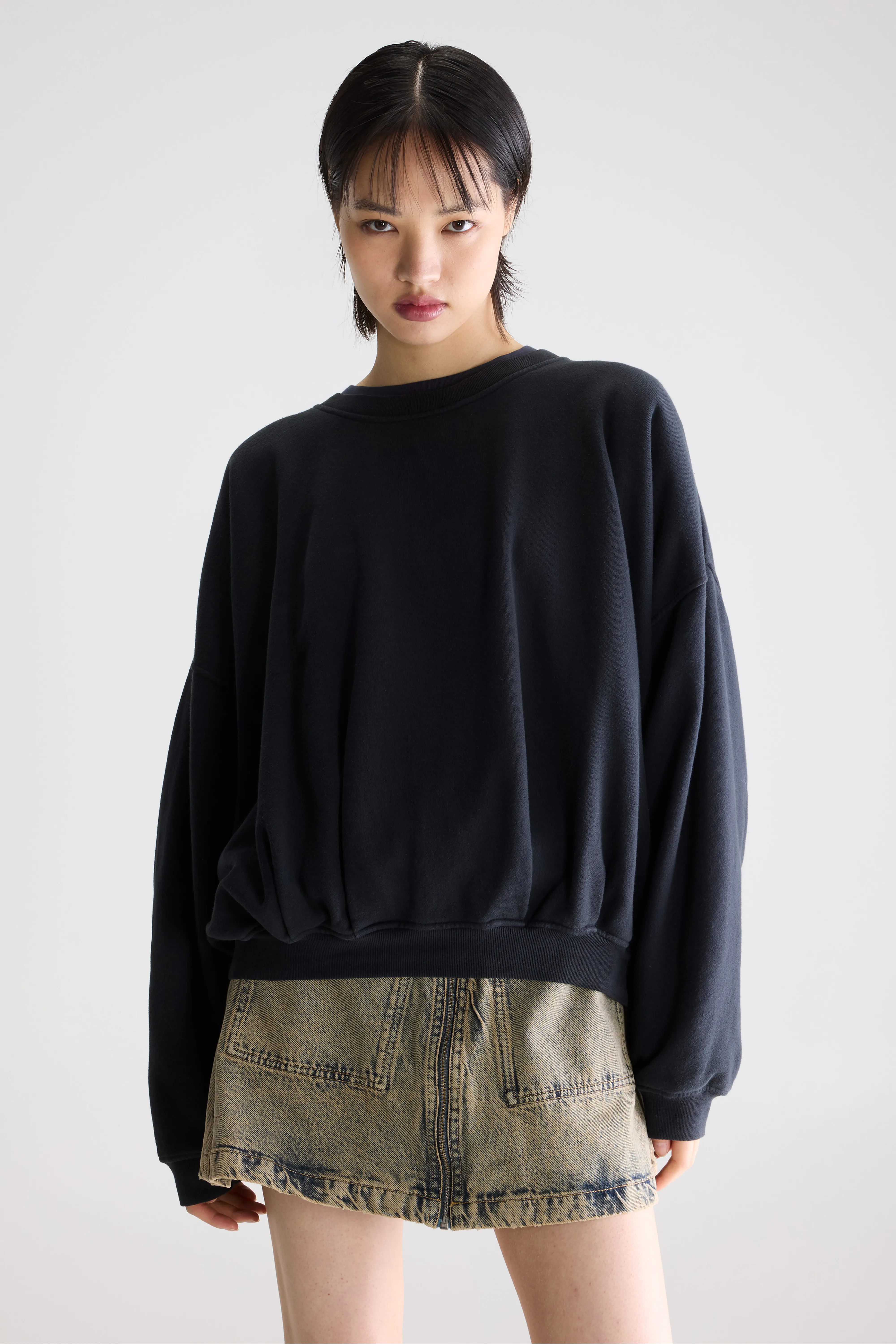 Finko short sweatshirt (261 / W / NAVY) - Image 2