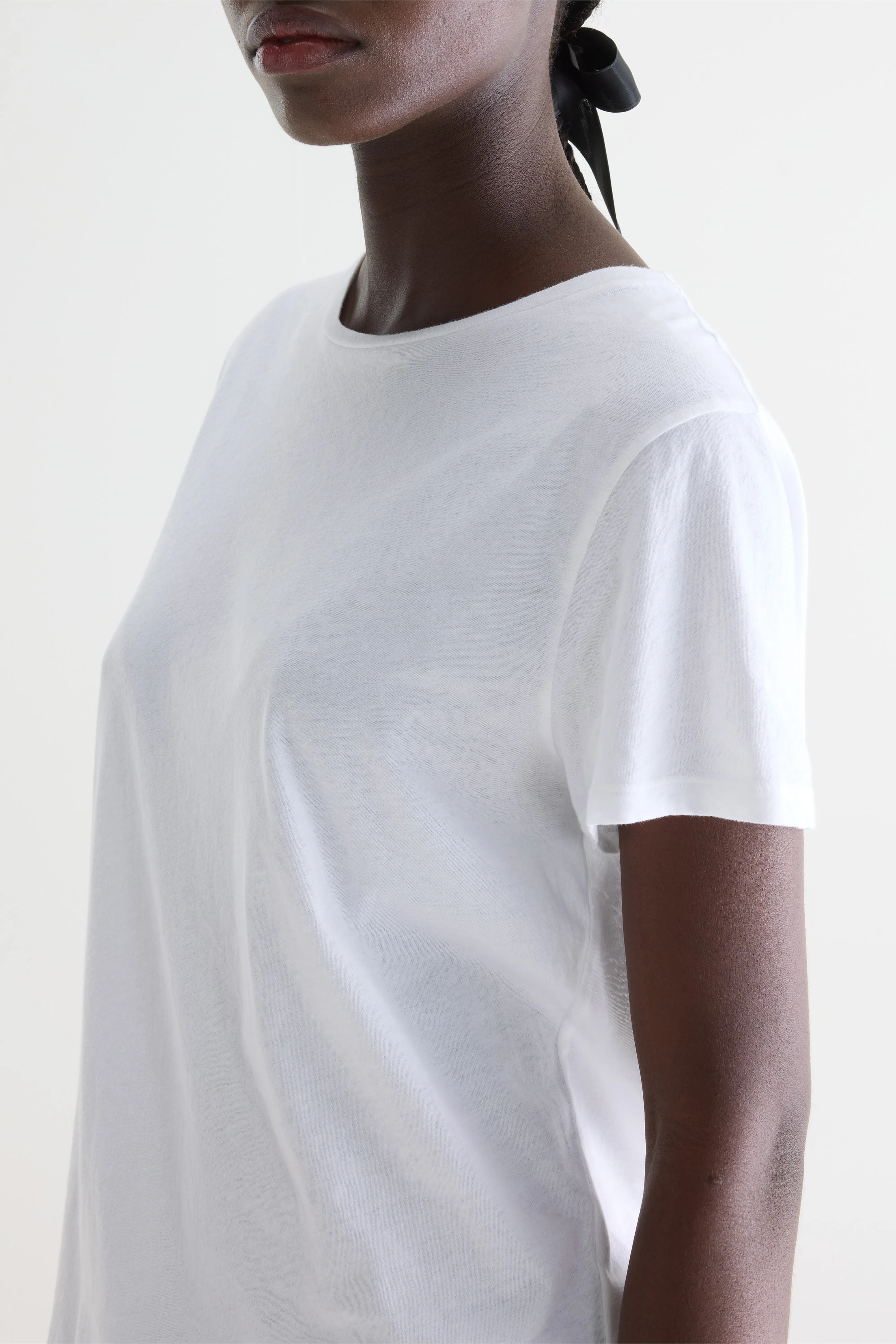 Covi short-sleeve white t-shirt (252 / W / WHITE) - Image 5