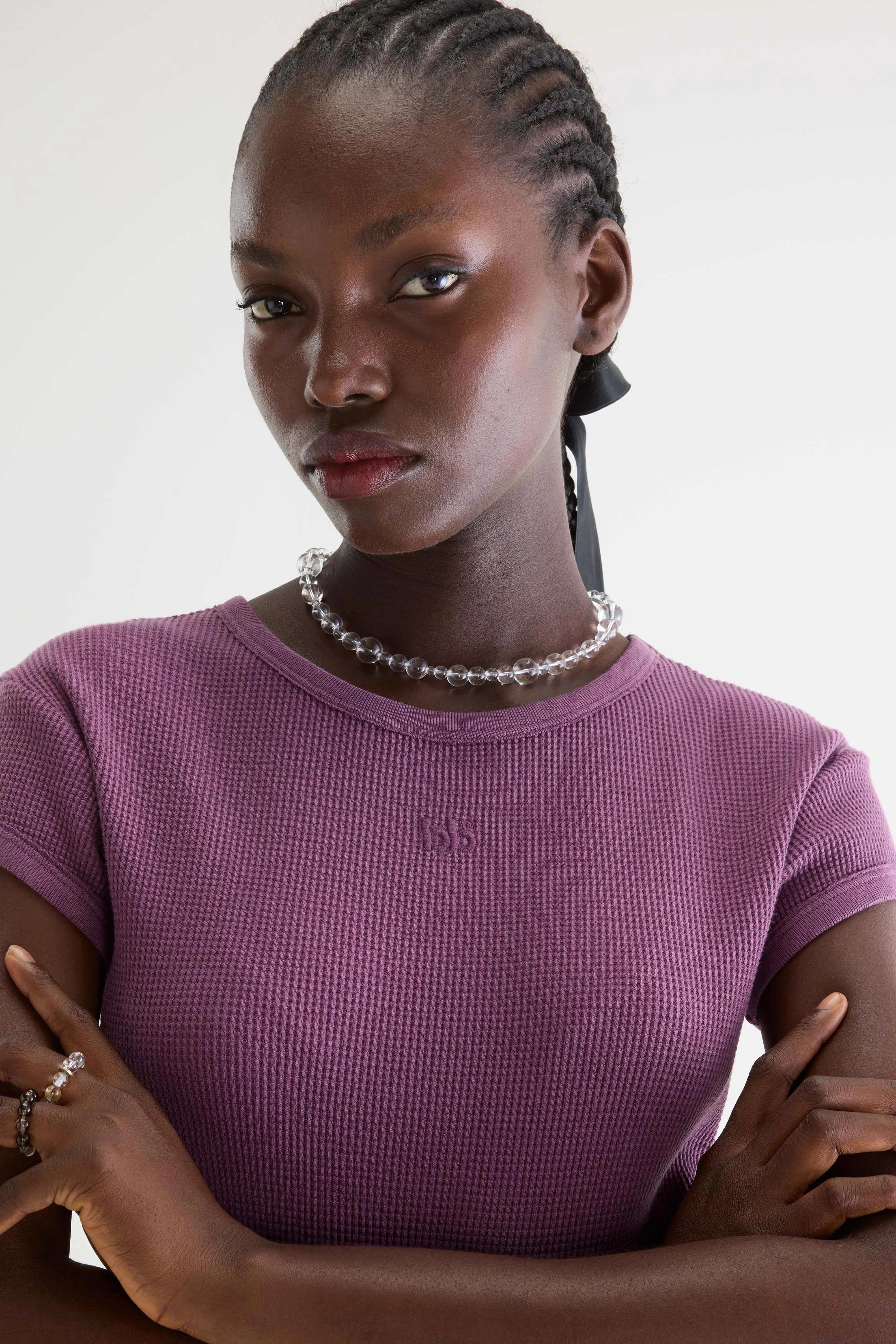 Mali ribbed t-shirt (261 / W / CROCUS) - Image 5