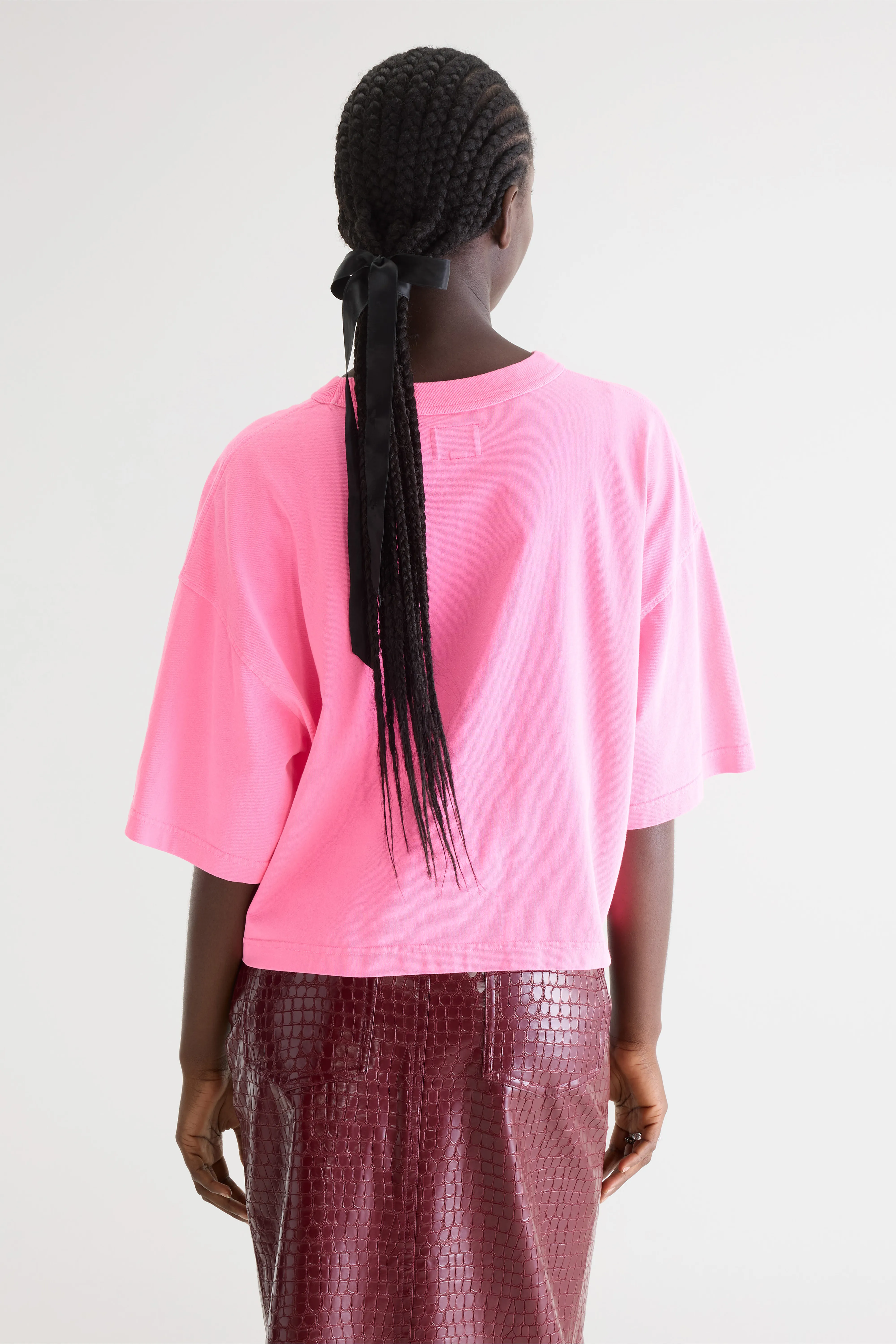 Voss short-sleeve t-shirt (261 / W / FLUO PINK) - Image 4